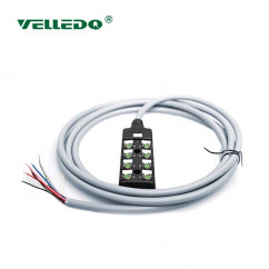 Распределительная коробка VELLEDQ M8-A3-8K3P-5.0PVC/GY